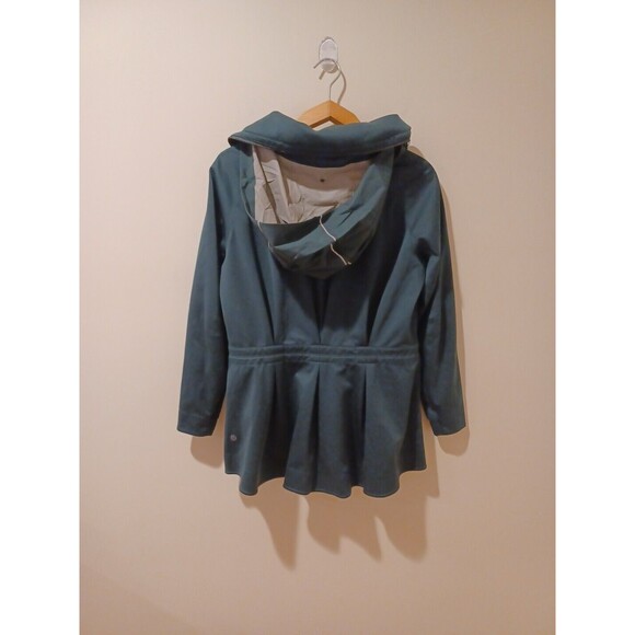 Lululemon &go Cityfarer Anorak Dark Fuel / Heathered Slate Green Jacket Size 4 - Picture 10 of 13
